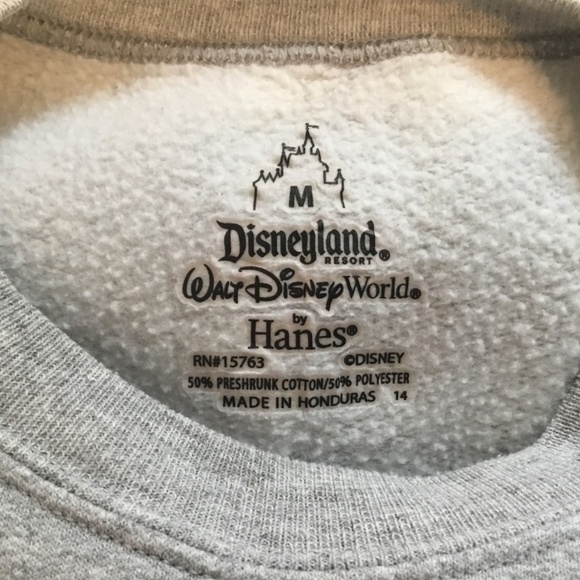 Walt Disney World Crewneck Sweater Gray Mickey Graphic - Picture 2 of 4